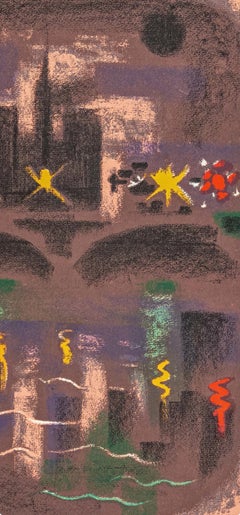 Andre Masson, Paris at Night The Seine…, from Views of Paris, 1963