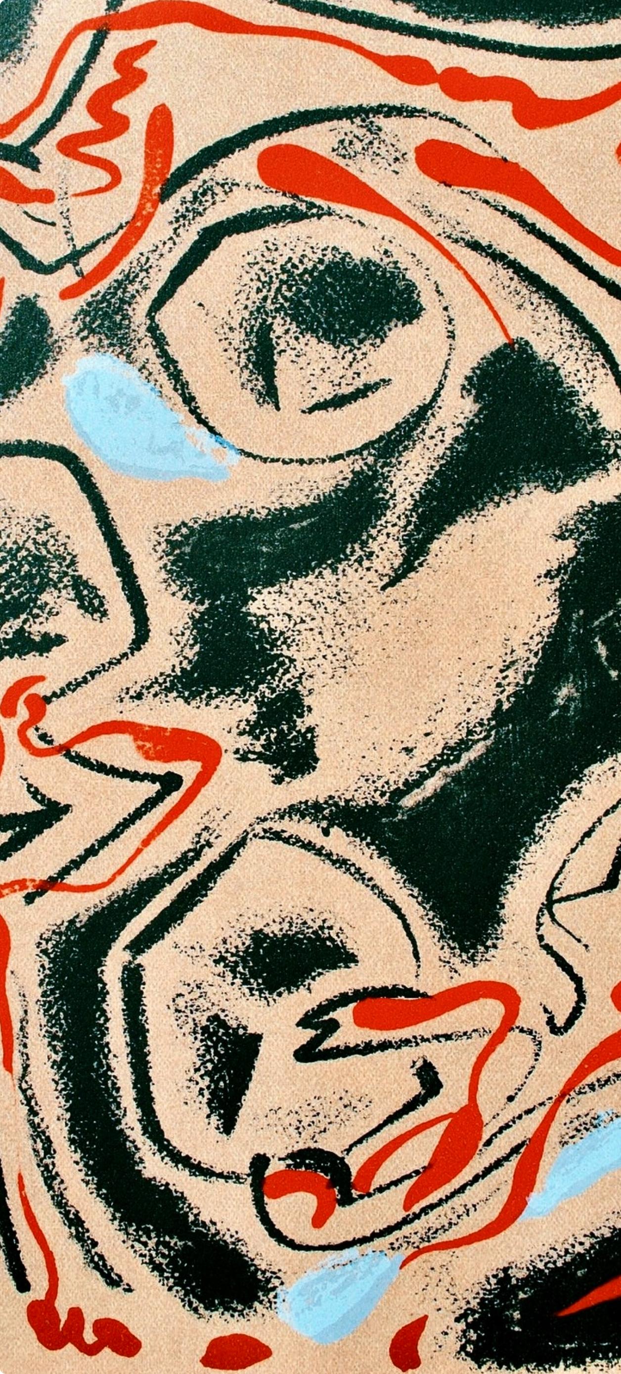 Andre Masson, Untitled, from Albert Camus, oeuvres completes, 1962 (Surrealismus), Print, von André Masson