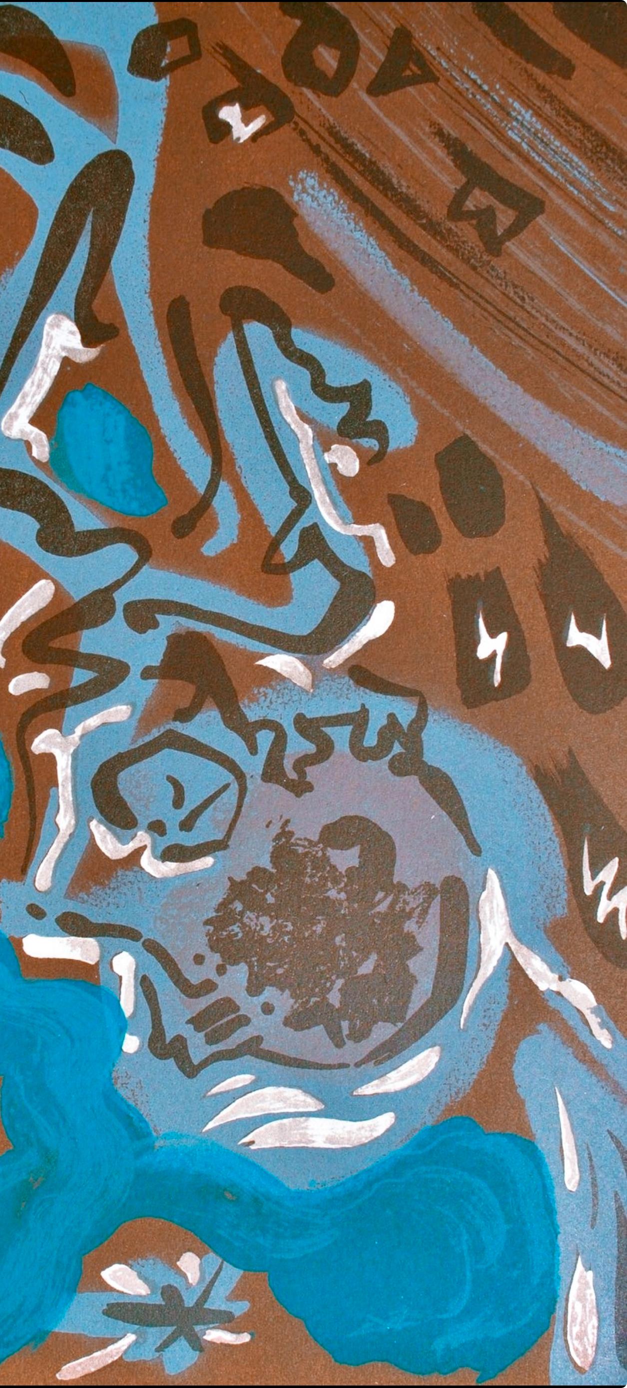 Andre Masson, Untitled, from Albert Camus, oeuvres completes, 1962 (Grau), Abstract Print, von André Masson