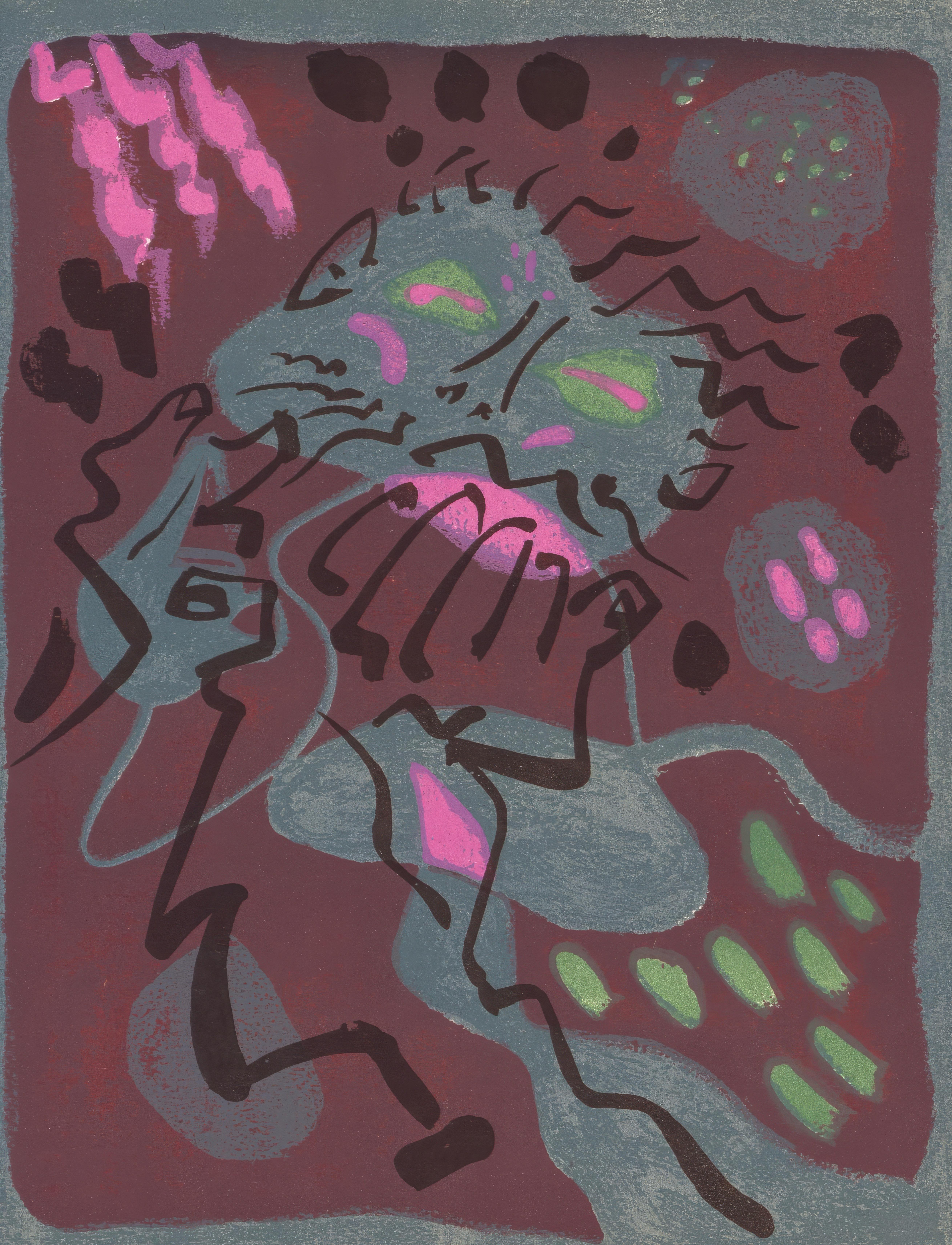 Andre Masson, Untitled, from Albert Camus, oeuvres completes, 1962