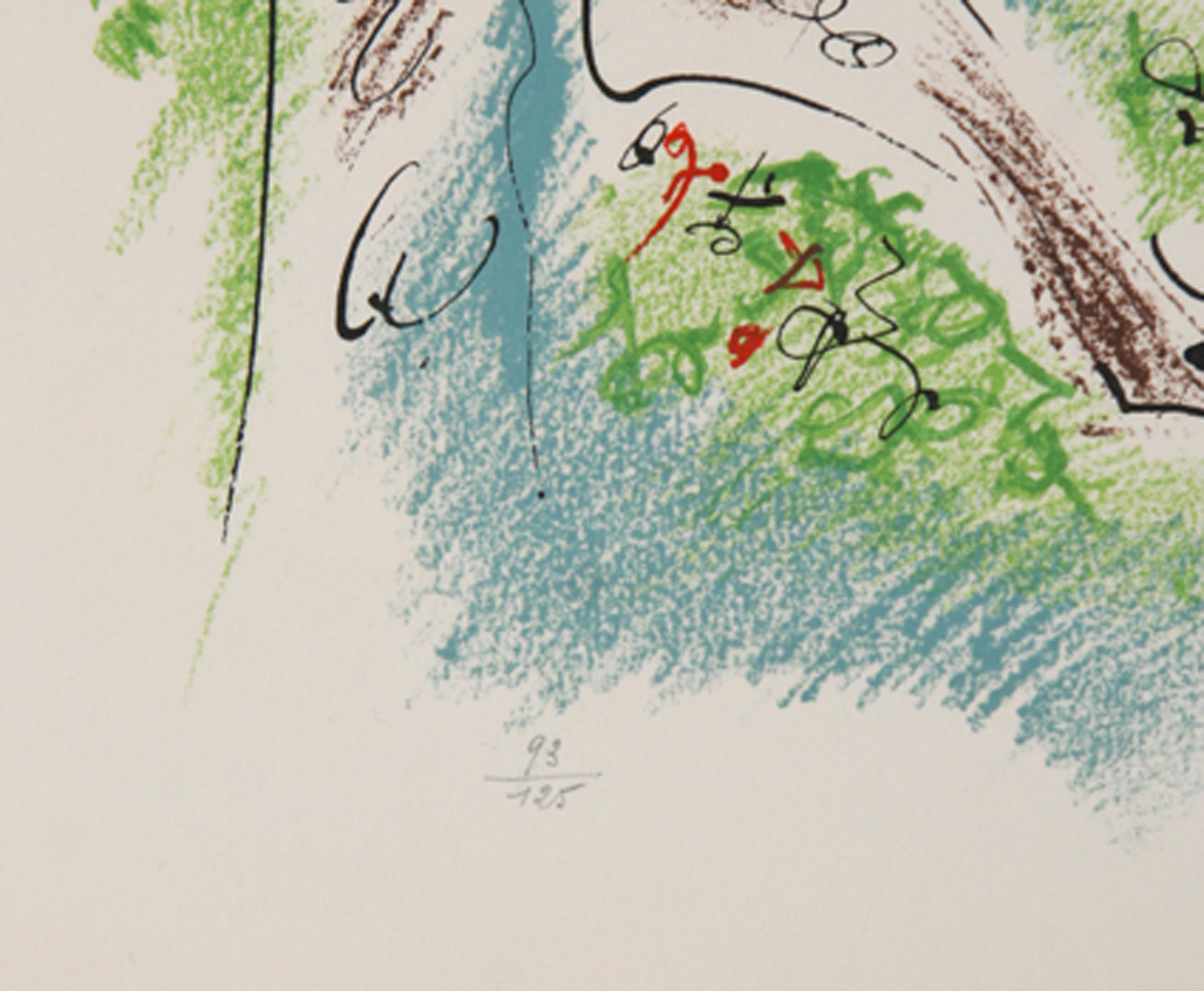 Bacchanale, lithographie surréaliste d'Andre Masson - Surréalisme Print par André Masson