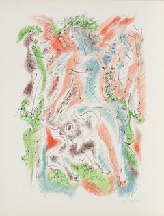 Bacchanale, litografia surrealista di Andre Masson