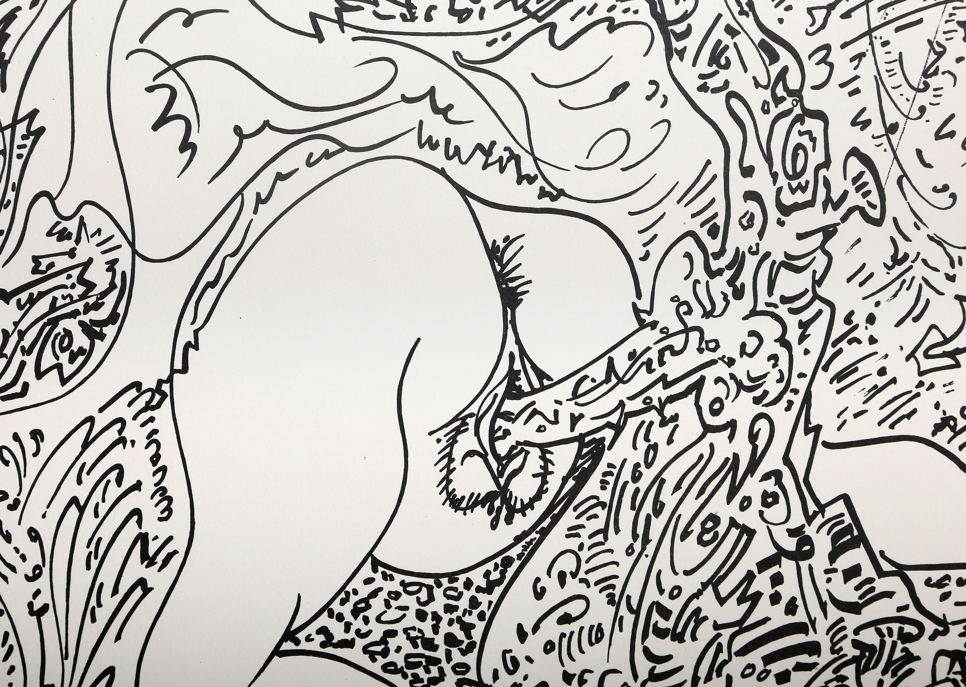 Branch, Surrealistische Lithographie von Andre Masson – Print von André Masson
