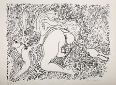 Branch, Surrealist Lithograph by Andre Masson