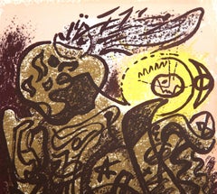 Caliban, lithographie surréaliste d'Andre Masson