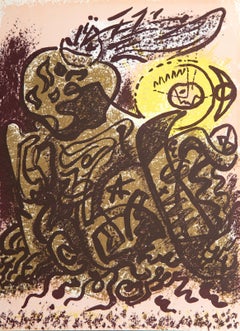 Caliban, lithographie surréaliste d'Andre Masson