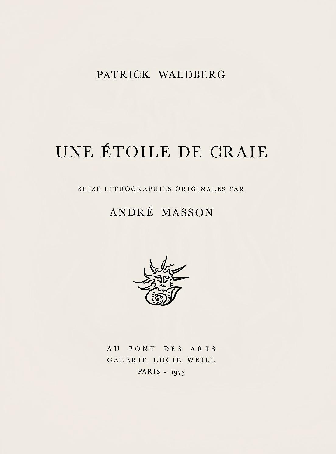 Composition (Cramer 97), Une Étoile de Craie, André Masson For Sale 4