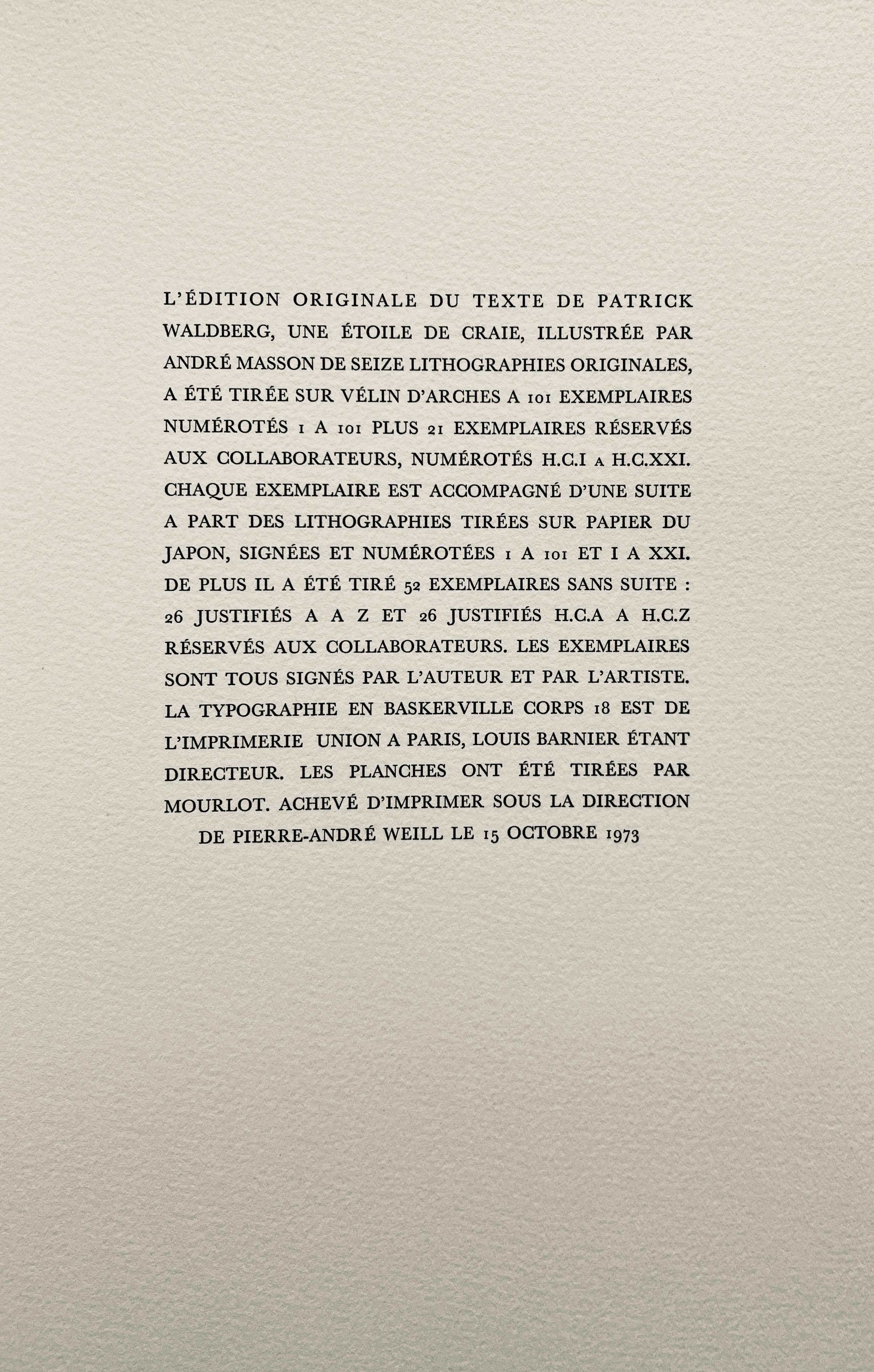 Composition (Cramer 97), Une Étoile de Craie, André Masson For Sale 5