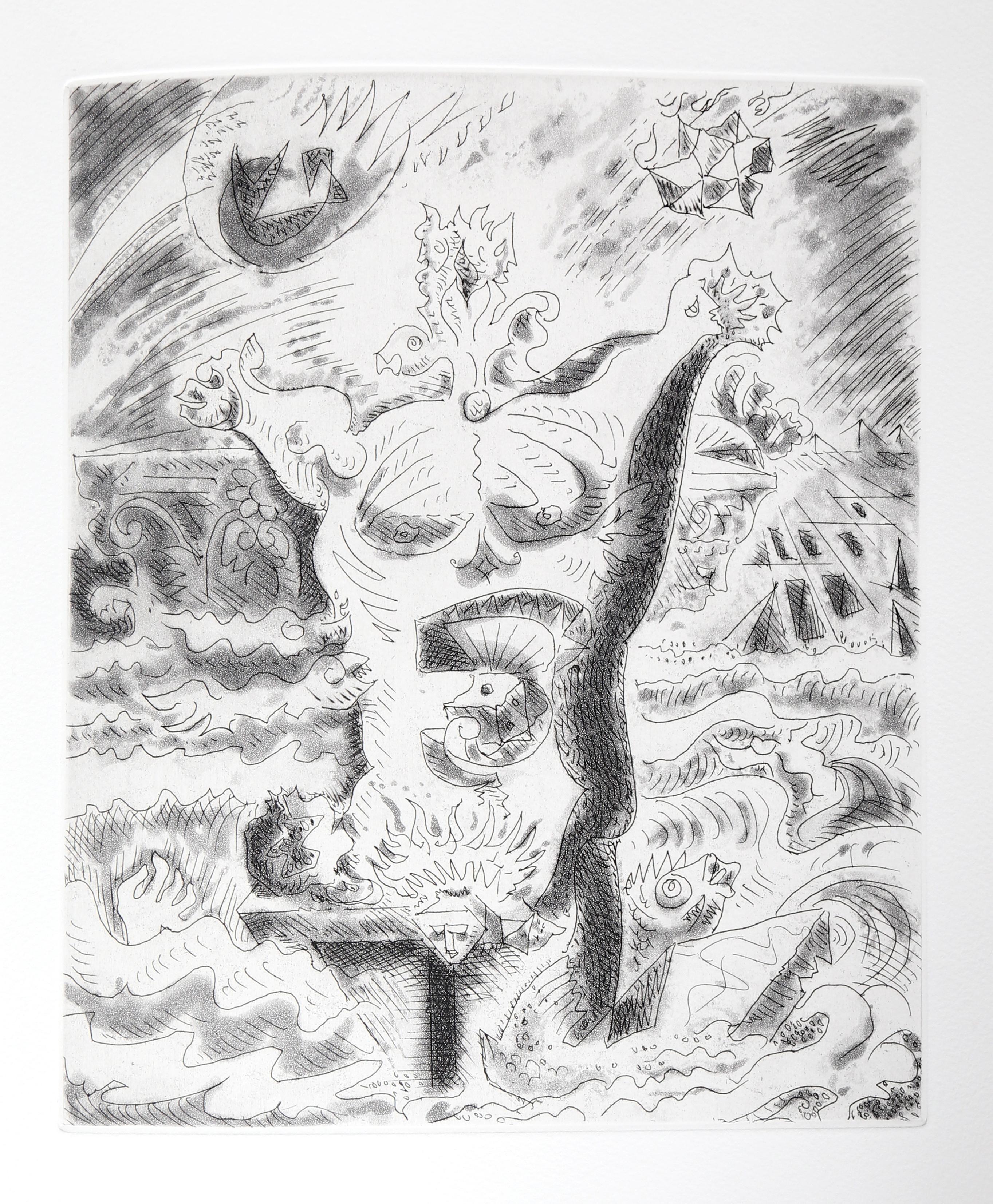 Composition (Cramer 99), Le Septieme Chant, André Masson For Sale 3