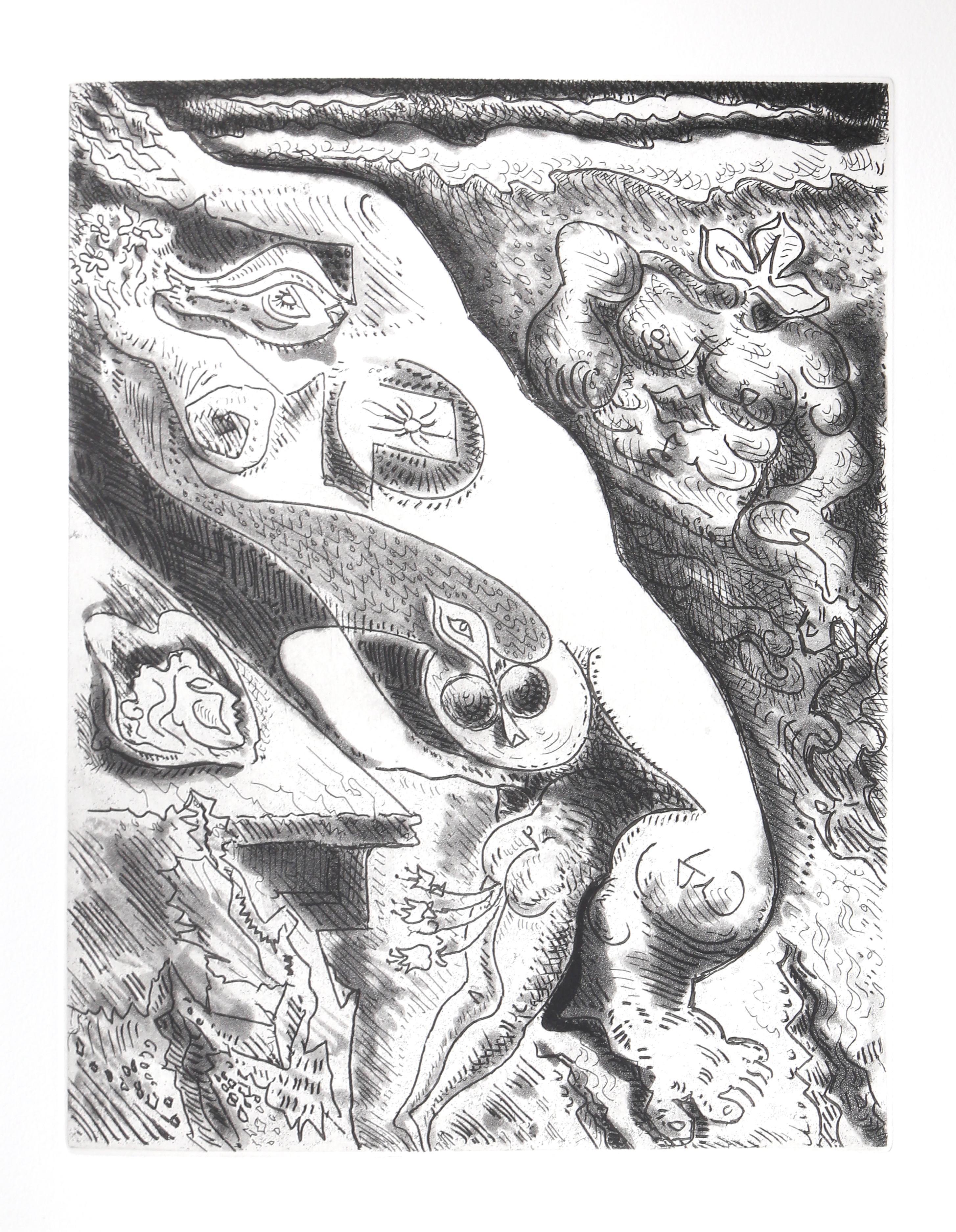 Composition (Cramer 99), Le Septieme Chant, André Masson For Sale 4