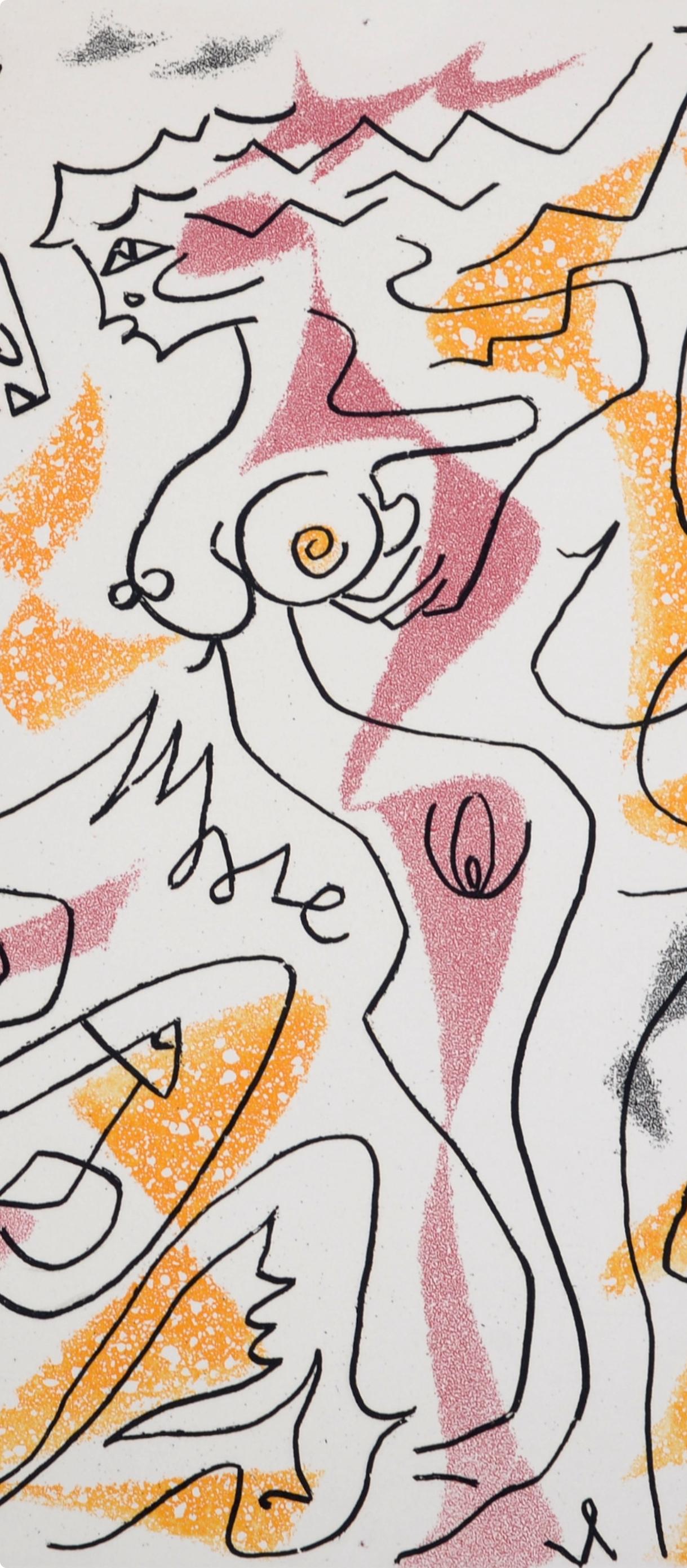 Composition, Feuilles éparses, André Masson For Sale 1