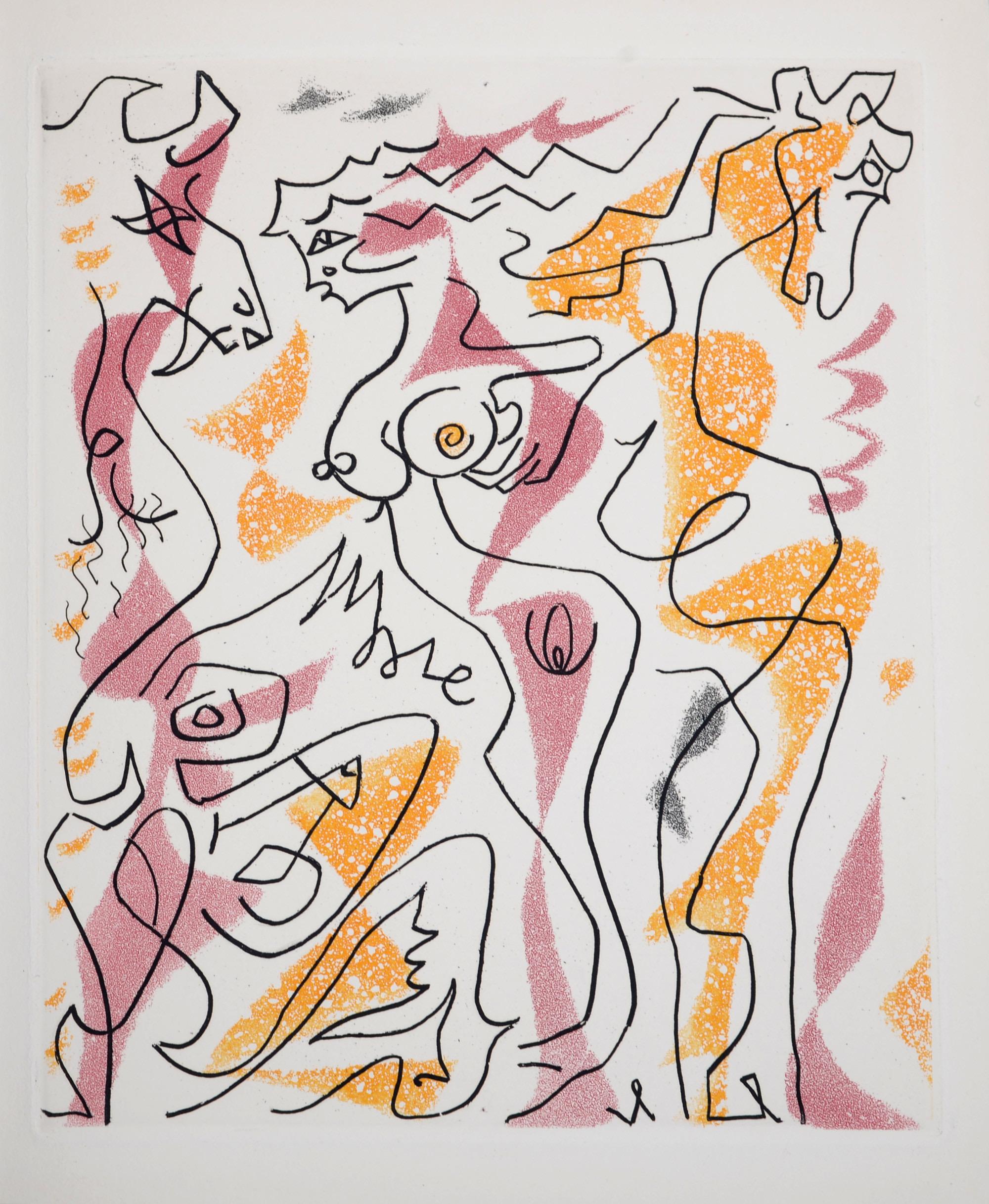 Composition, Feuilles éparses, André Masson For Sale 4