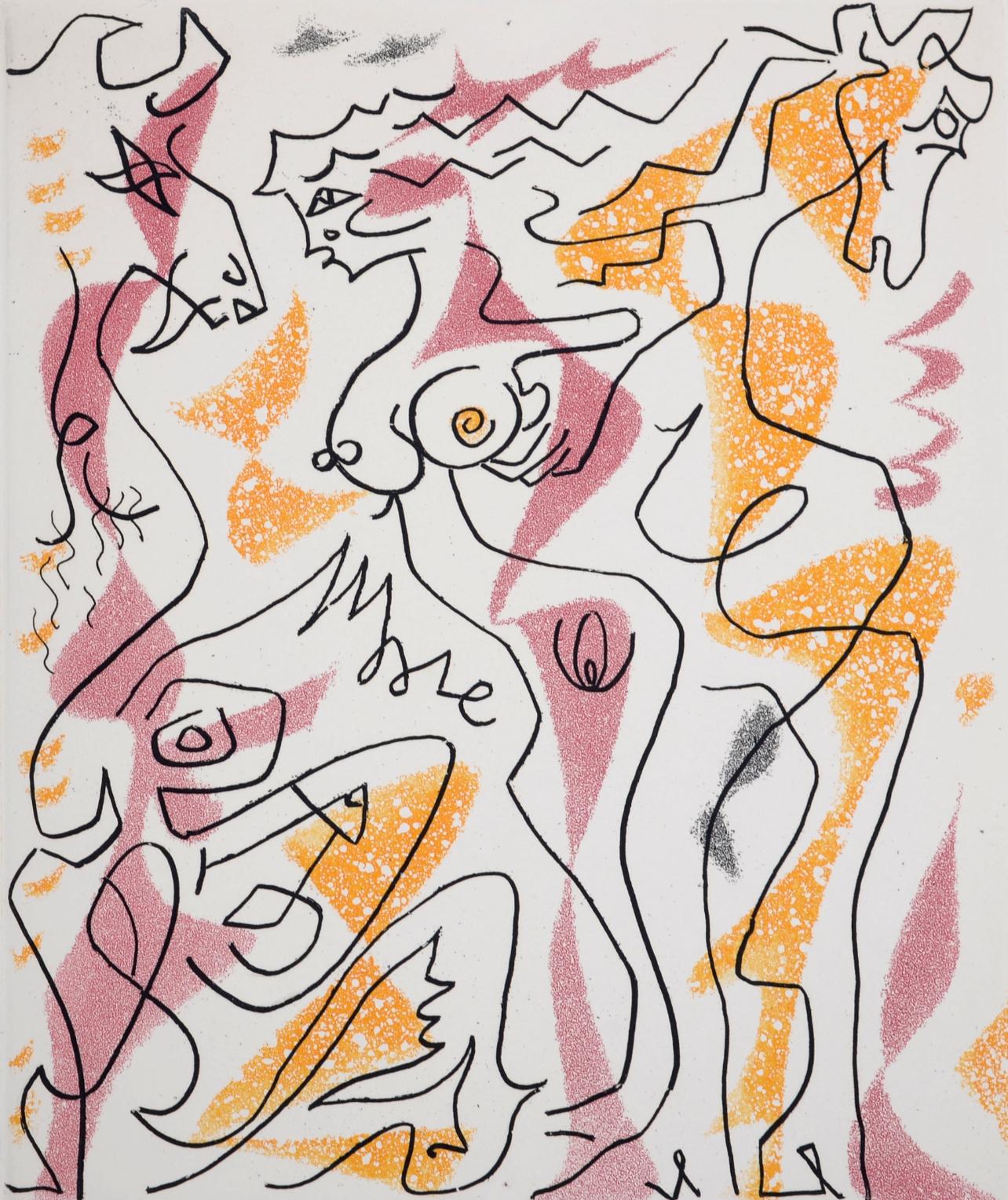 Composition, Feuilles éparses, André Masson