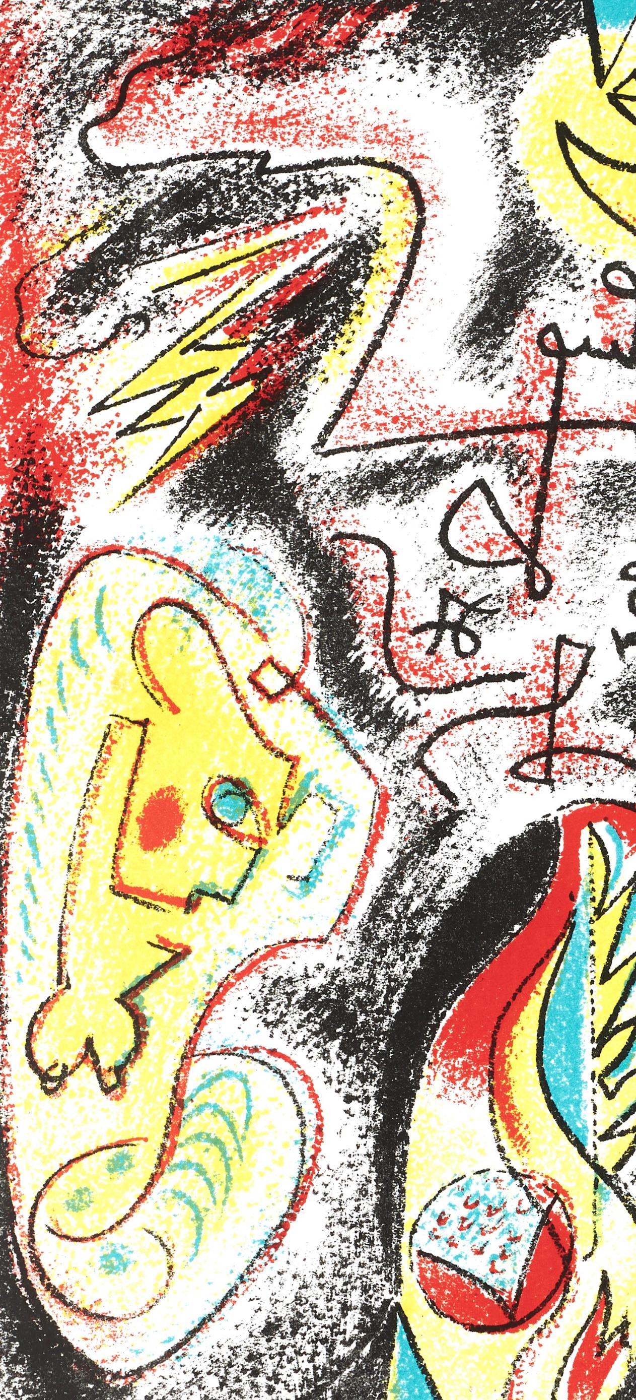Composition, Société internationale d'art XXe siècle - Surrealist Print by André Masson