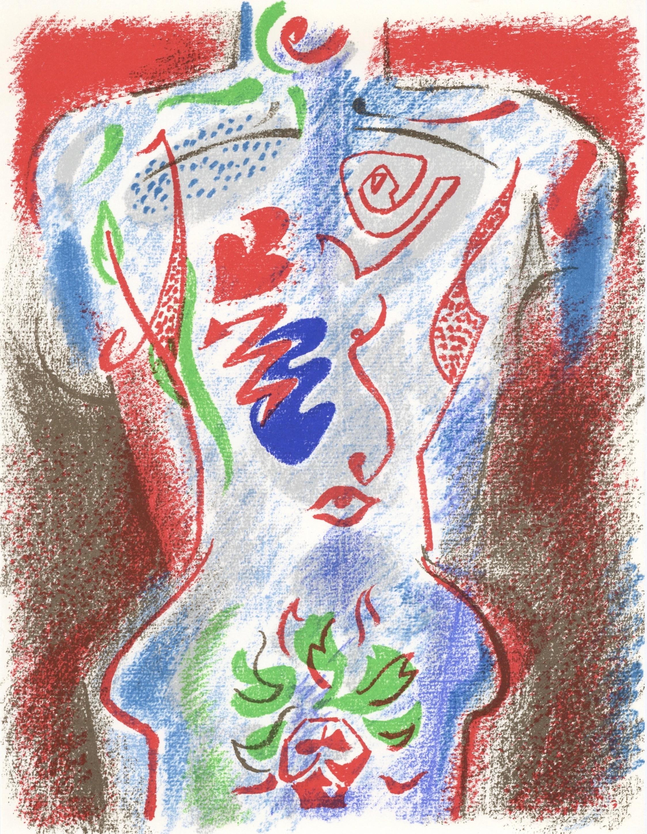 André Masson Figurative Print - Composition, Société internationale d'art XXe siècle