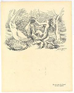 Composizione surrealista - Colotipo originale dopo André Masson - XX secolo