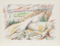 Dalia, lithographie surréaliste d'Andre Masson