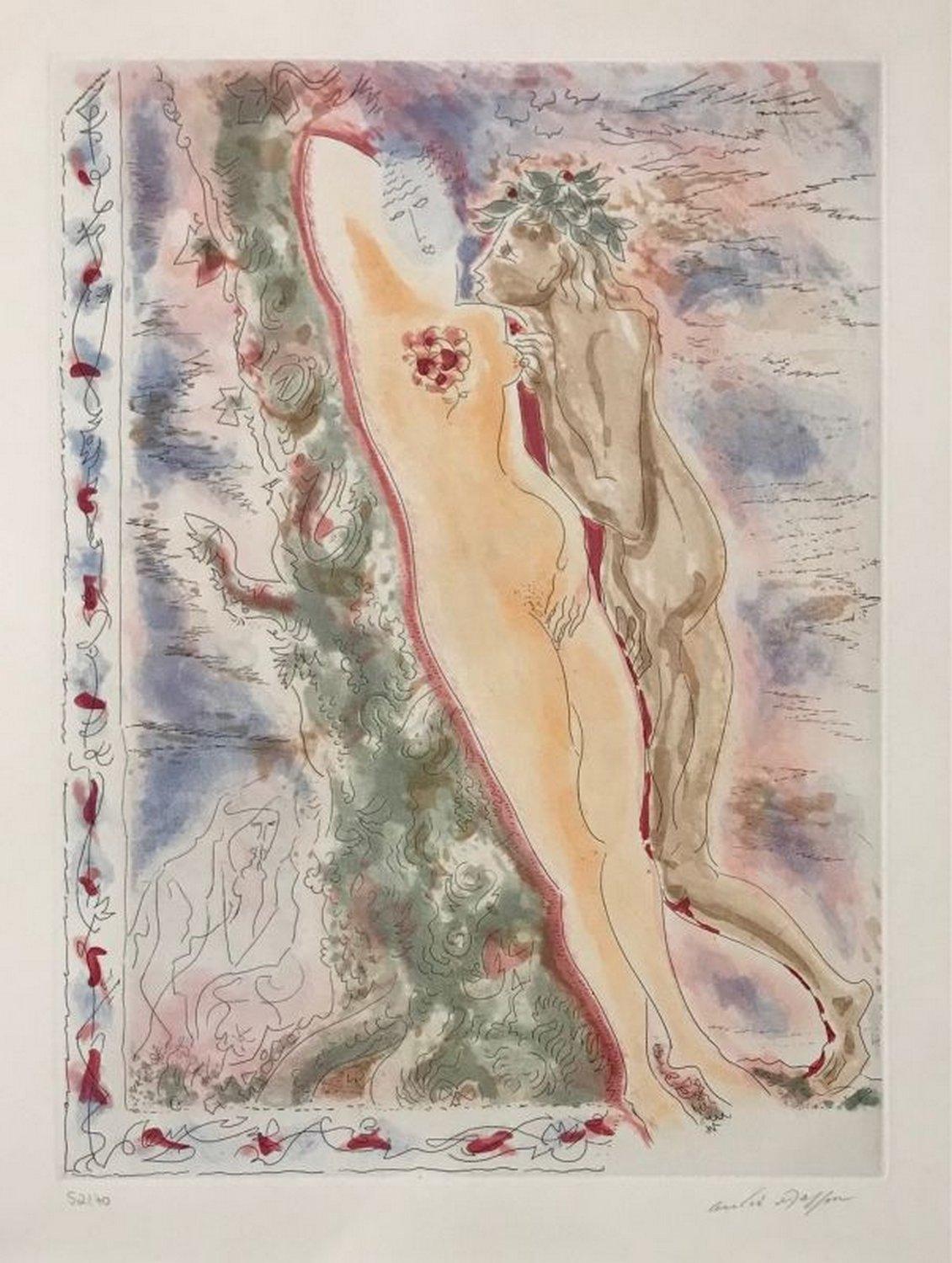 André Masson Abstract Print - Daphnis and Chloe 