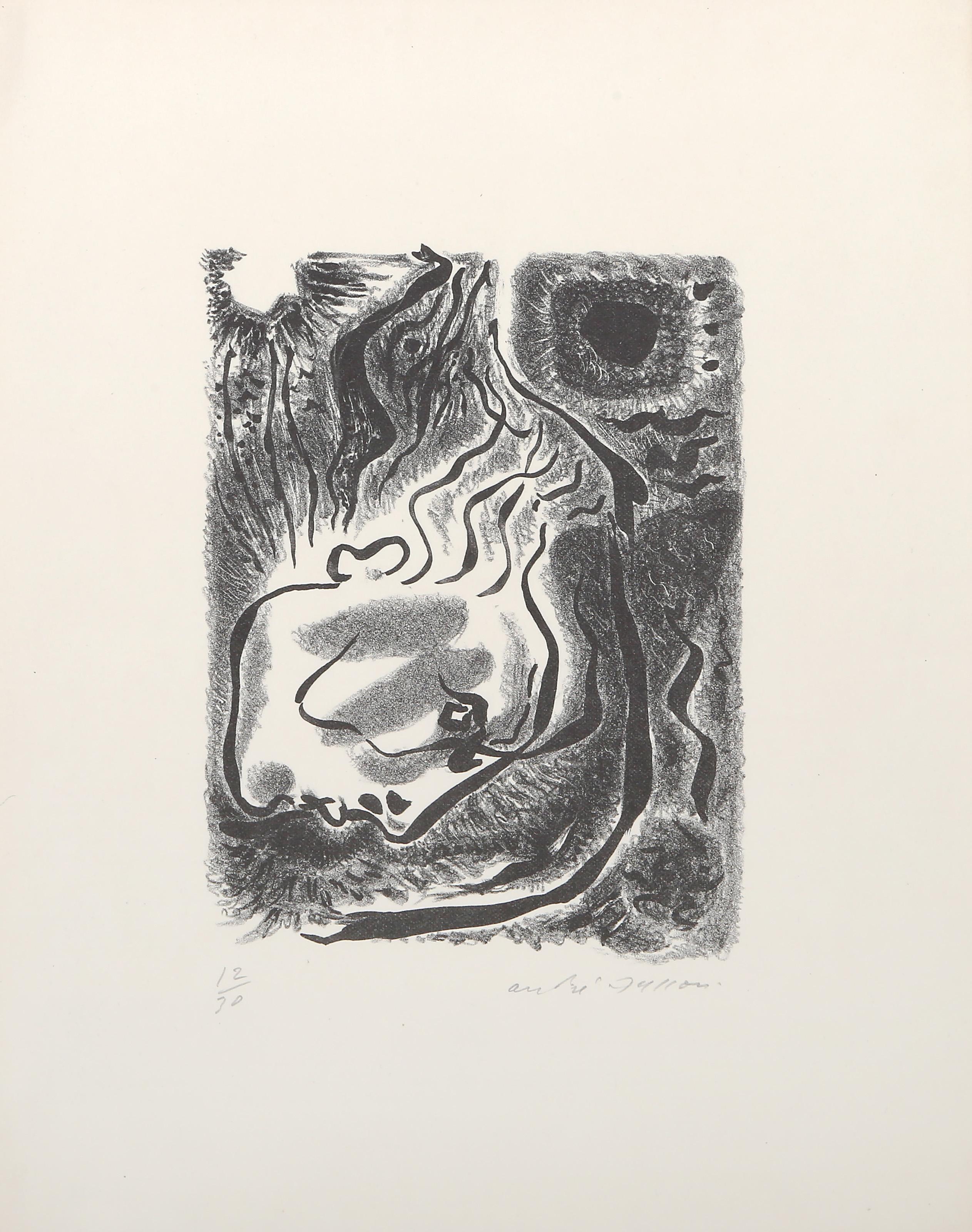 Désespoir, lithographie surréaliste d'André Masson en vente 1