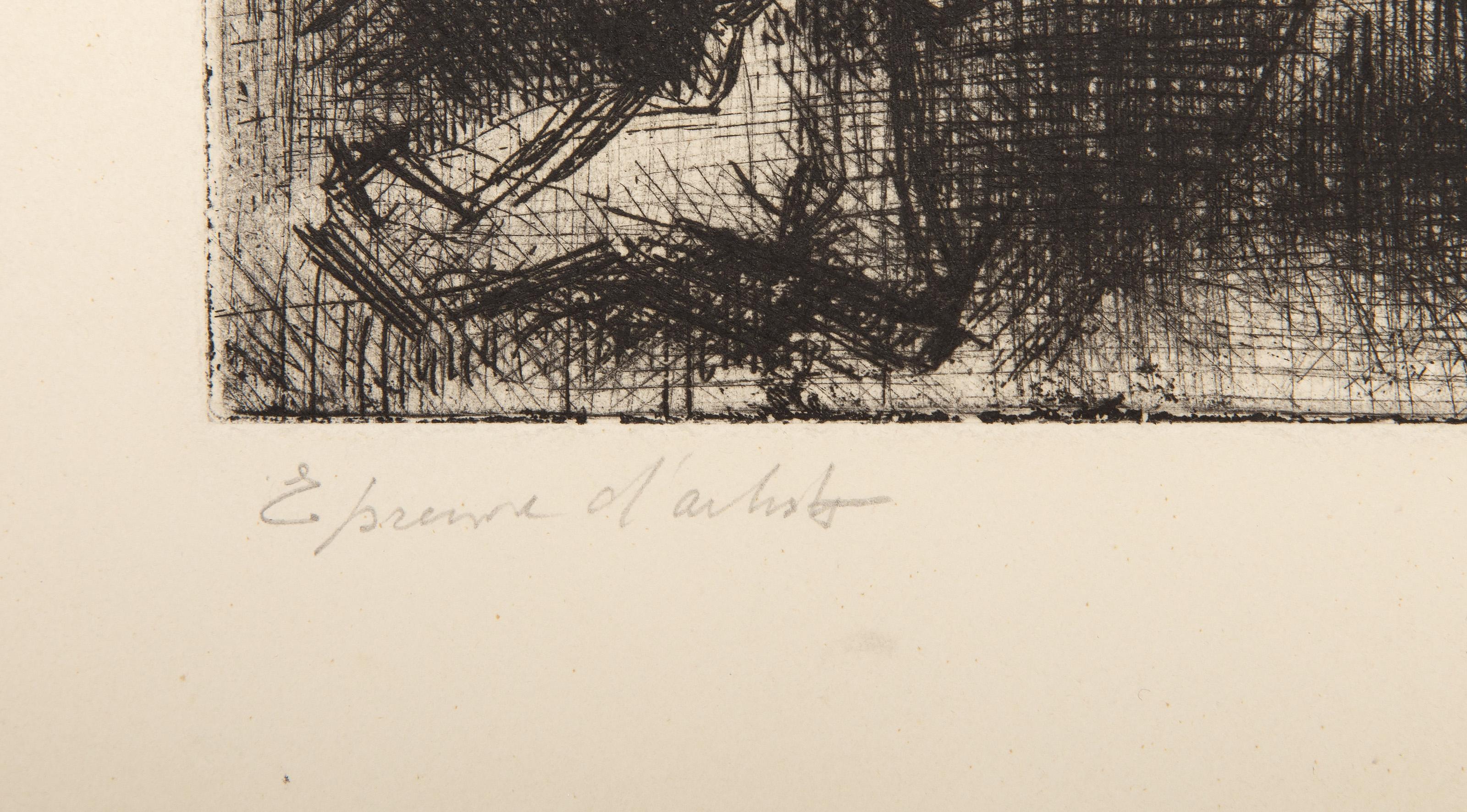 Etreinte, Surrealist Etching by André Masson For Sale 3