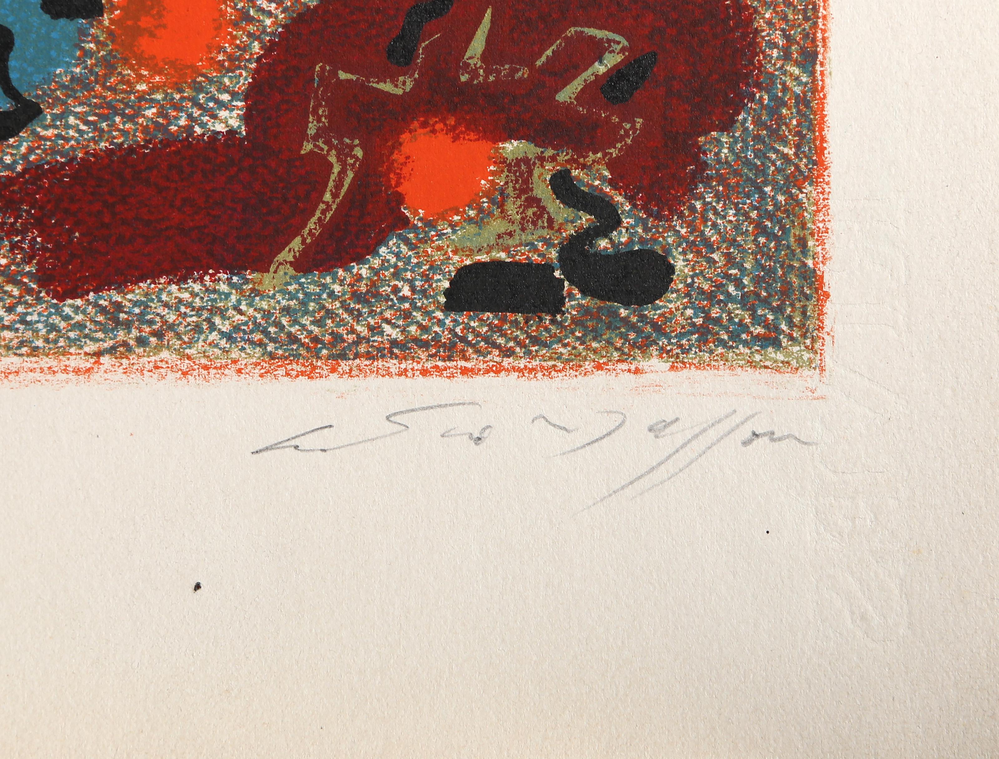 Faces, Surrealist Lithograph by André Masson For Sale 2