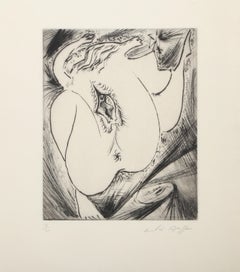 Feminaire II, Surrealistische Radierung von André Masson