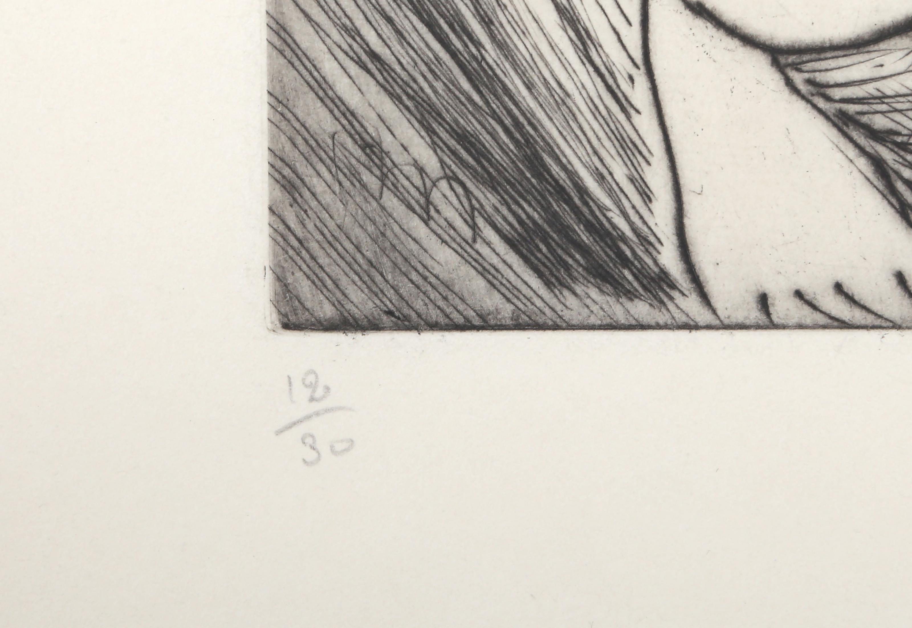 Feminaire II, gravure surréaliste d'André Masson en vente 2