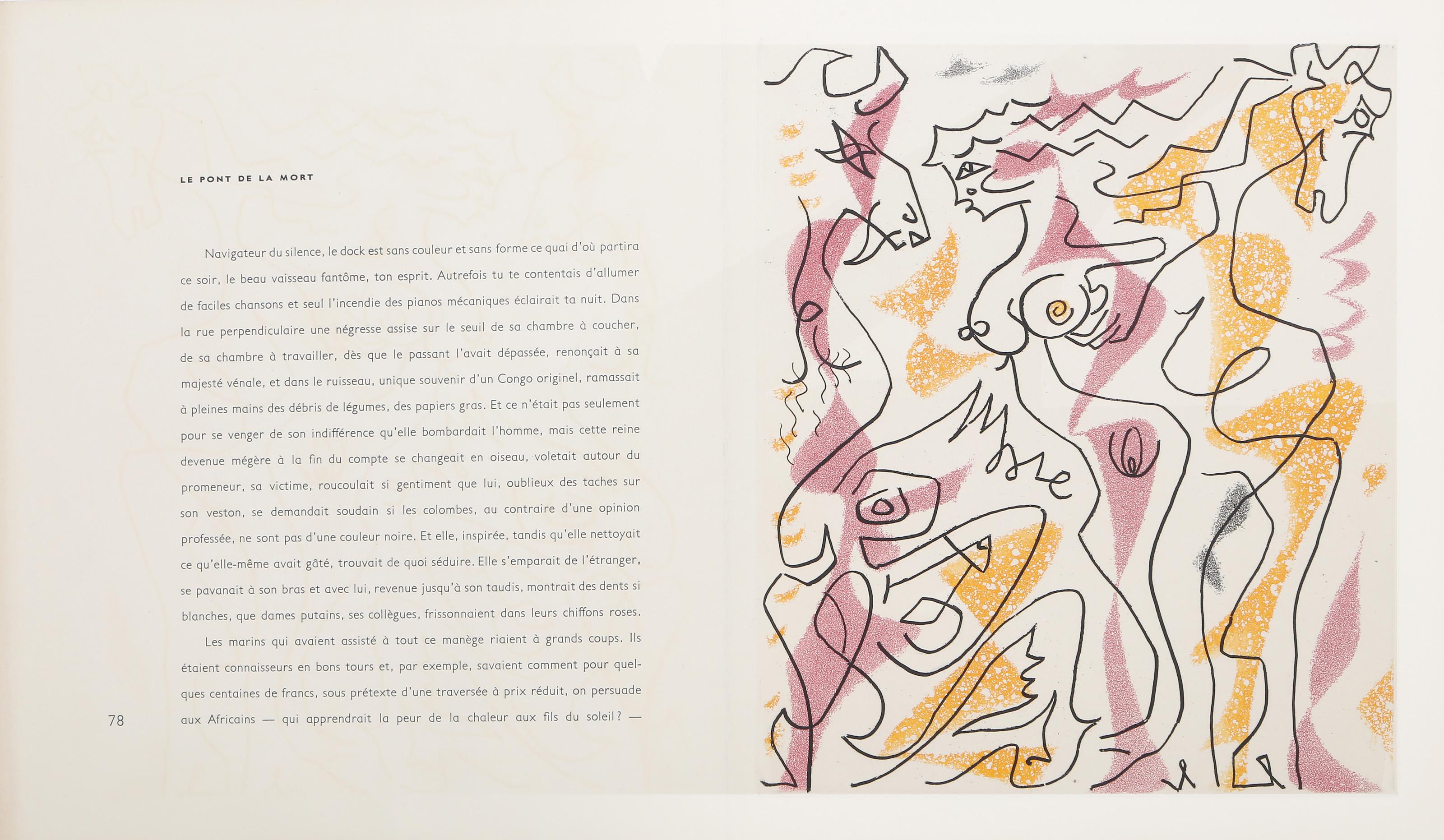 Feuilles Épaisses, Surrealist Etching and Aquatint by André Masson For Sale 2