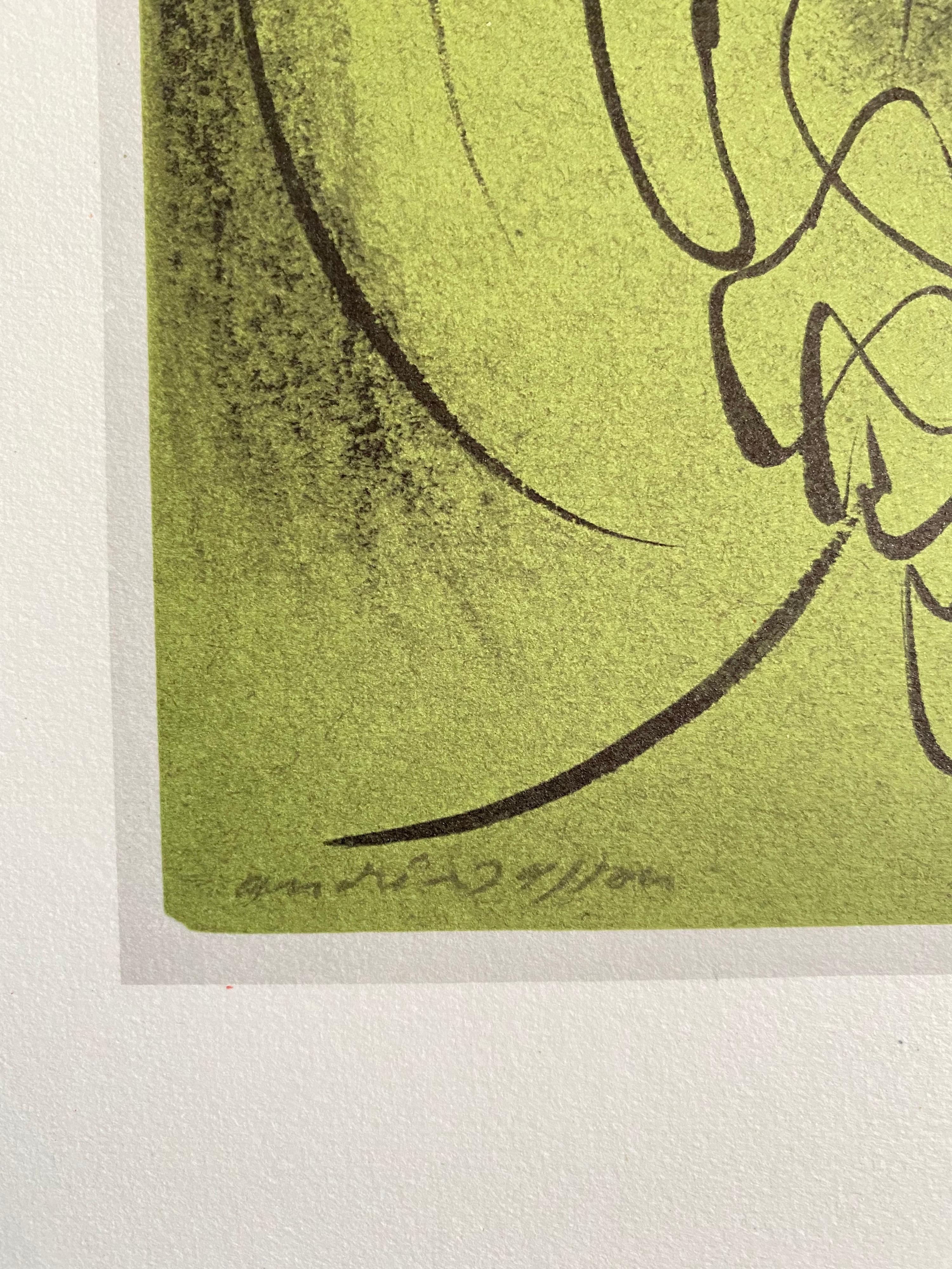 Abstrakte surrealistische Farblithographie Andre Masson, Französisch (Surrealismus), Print, von André Masson