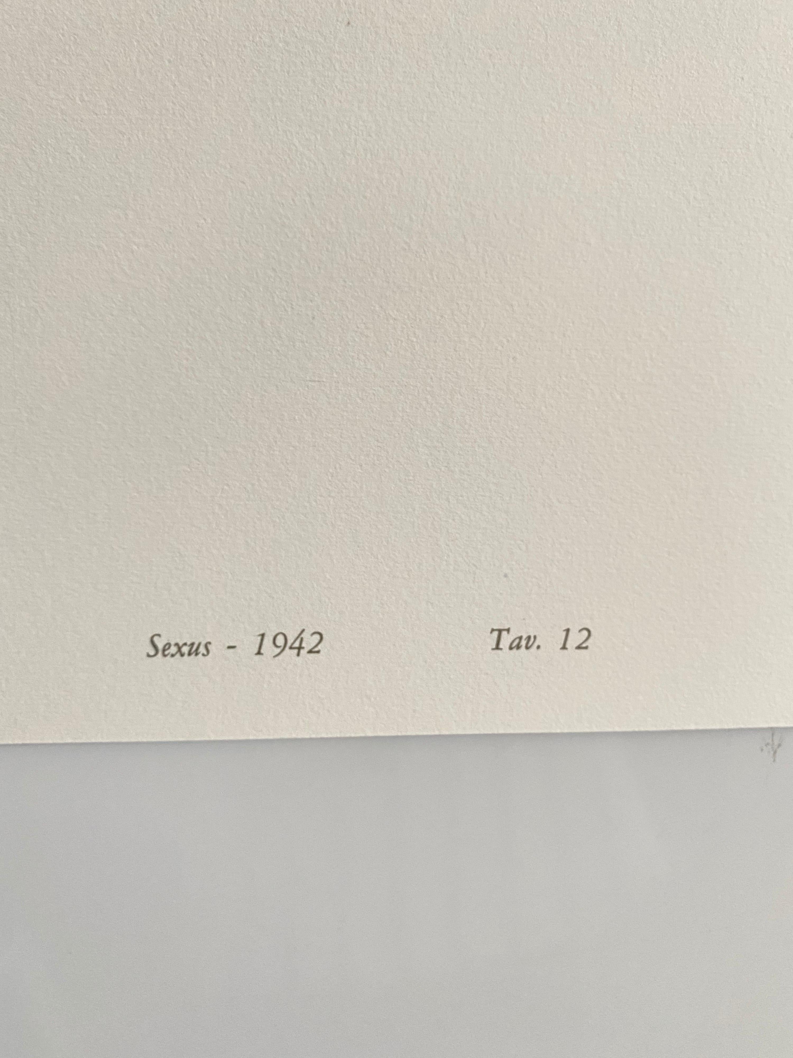 Veröffentlicht Benincasa Carmine. Edizioni SEAT, Turin, Italien. Direkt von den Originalplatten abgesetzt.
Limitierte Ausgabe. Es ist nicht handsigniert oder nummeriert. Unterschrift in der Druckplatte.
Die Größe bezieht sich auf das gesamte Blatt.