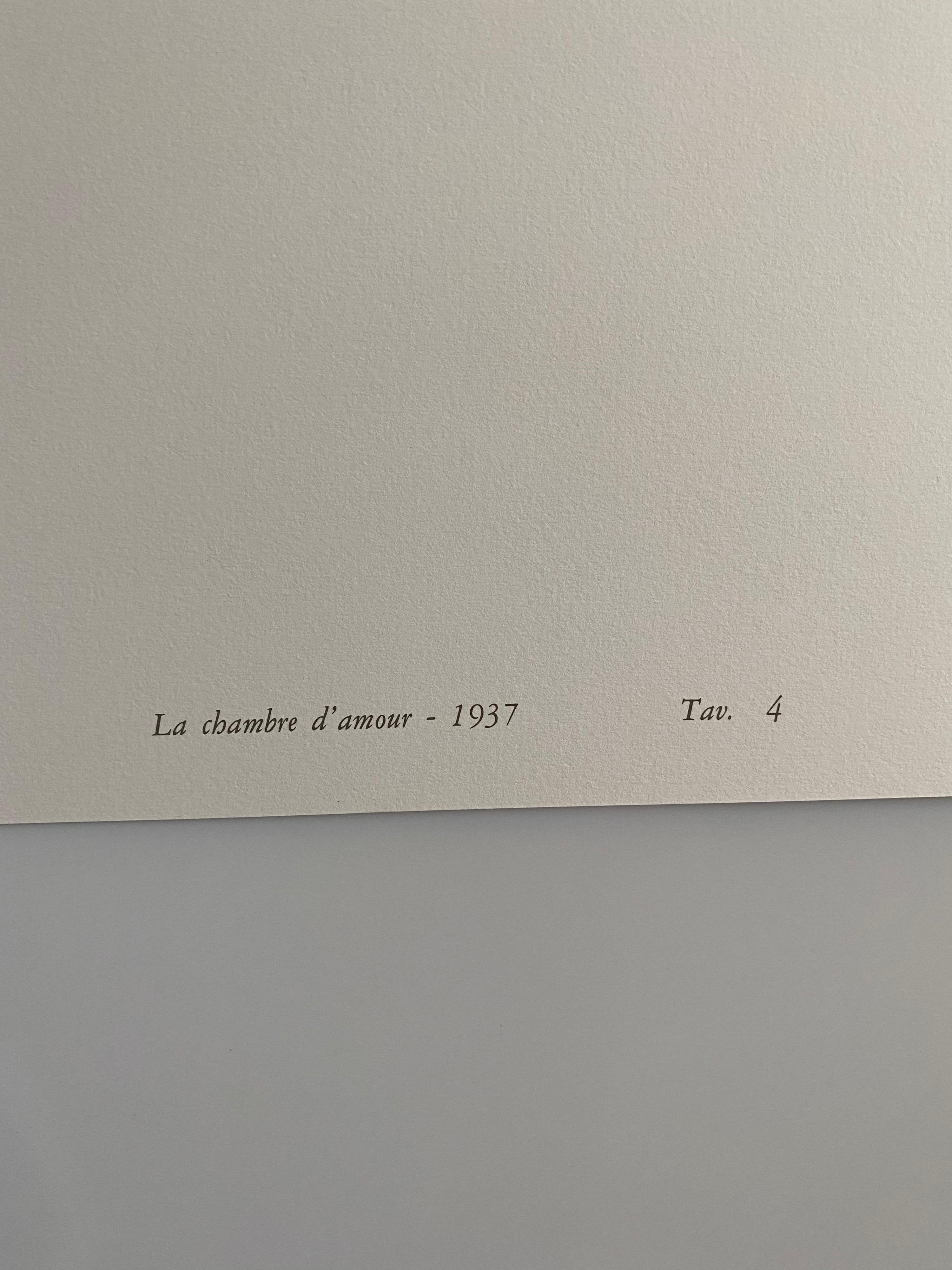 Abstrakte surrealistische Farblithographie Andre Masson, Französisch im Angebot 1