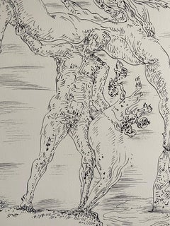 Lithographie abstraite surréaliste française Andre Masson Mourlot Paris Edition limitée