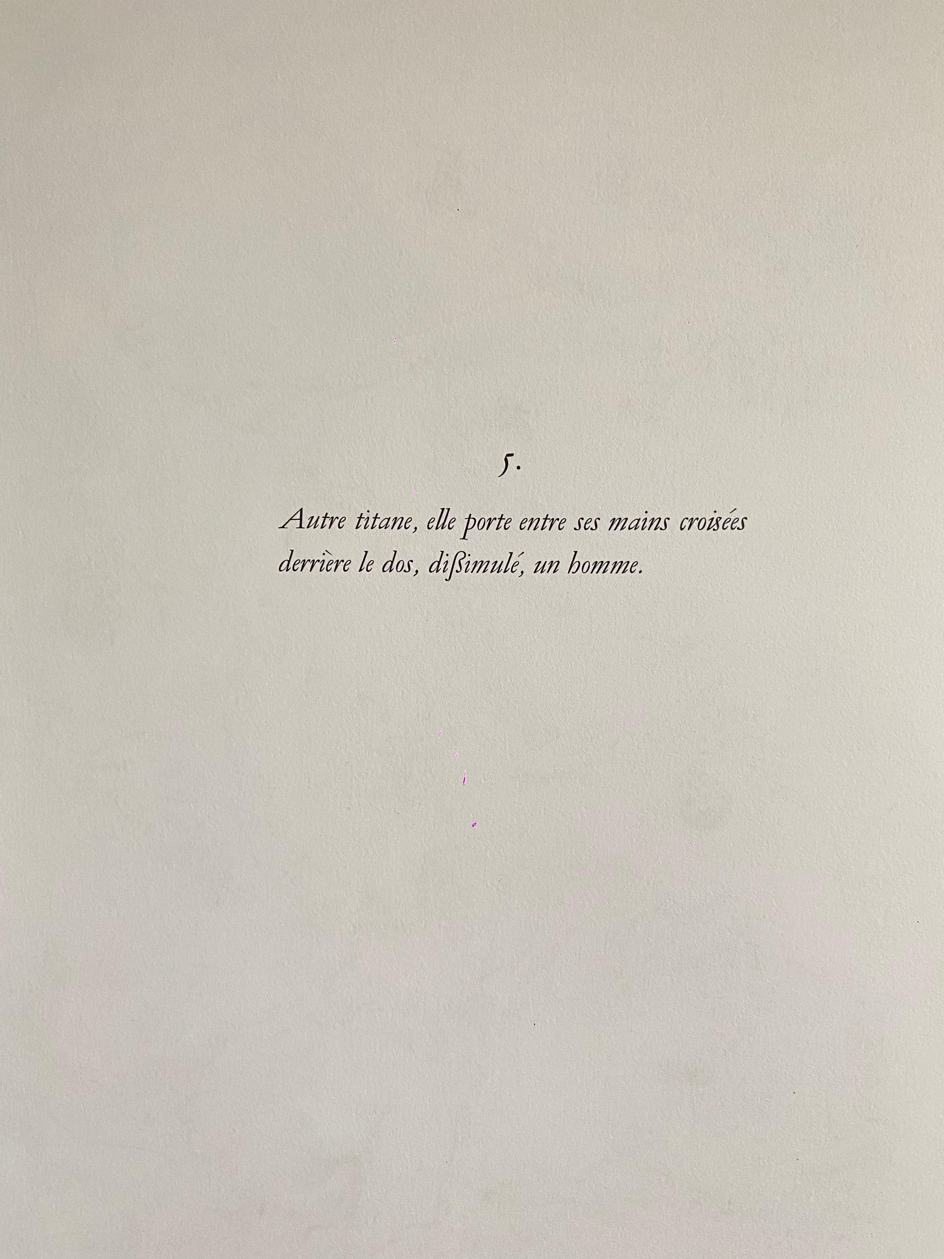 Litografia astratta surrealista francese Andre Masson Mourlot Paris Edizione limitata in vendita 3