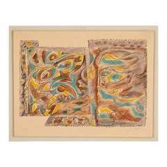 French Surrealist Color Etching "La Sibylle et les Astres" Signed & Numbered