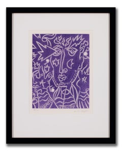 [De La Mysticite... Portfolio] Gravure à l'eau-forte et aquatinte signée par André Masson