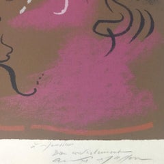 Galerie Louis Leiris - Lithograph by André Masson - 1968