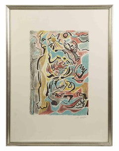 Homage to Michelangelo - Original Etching by André Masson - 1975