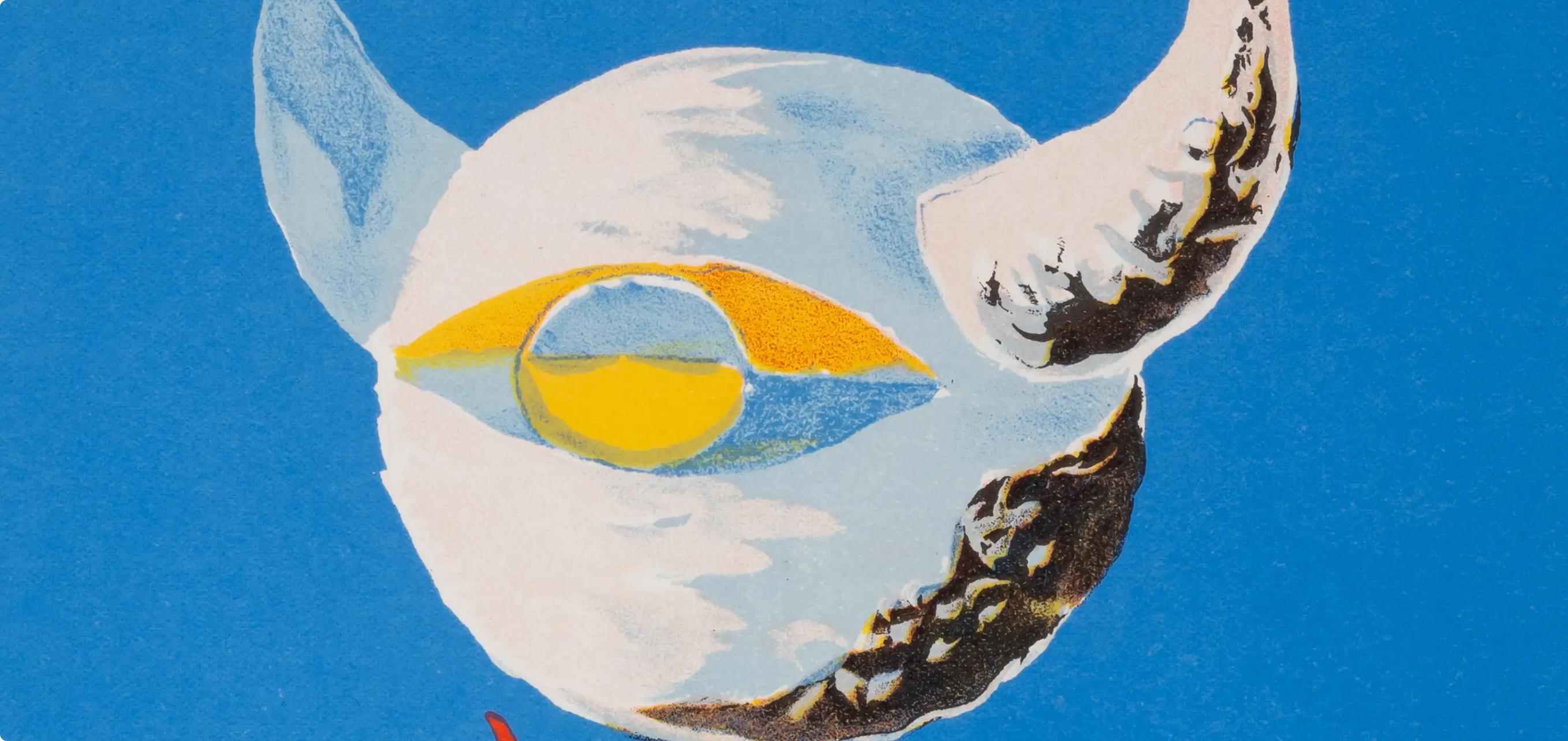 La Lune, Verve: Revue Artistique et Littéraire - Blue Abstract Print by André Masson