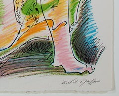 "La Naissance D'Eve, " Surreal Lithograph from "Je Reve" signed by Andre Masson