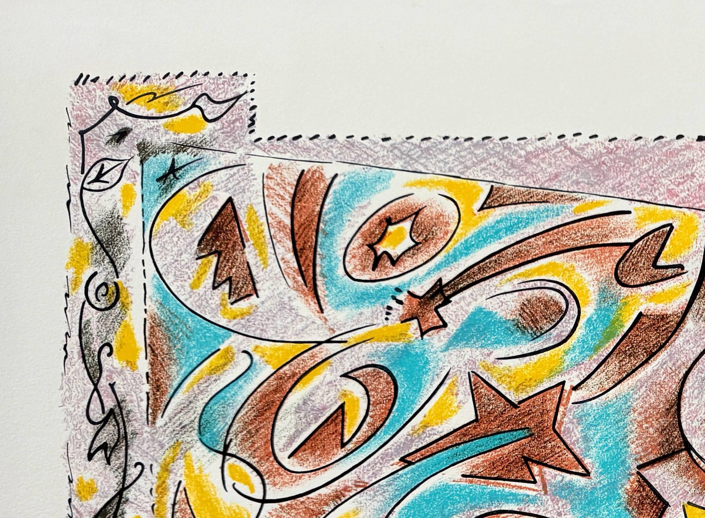 La Sibylle et les étoiles - Print de André Masson