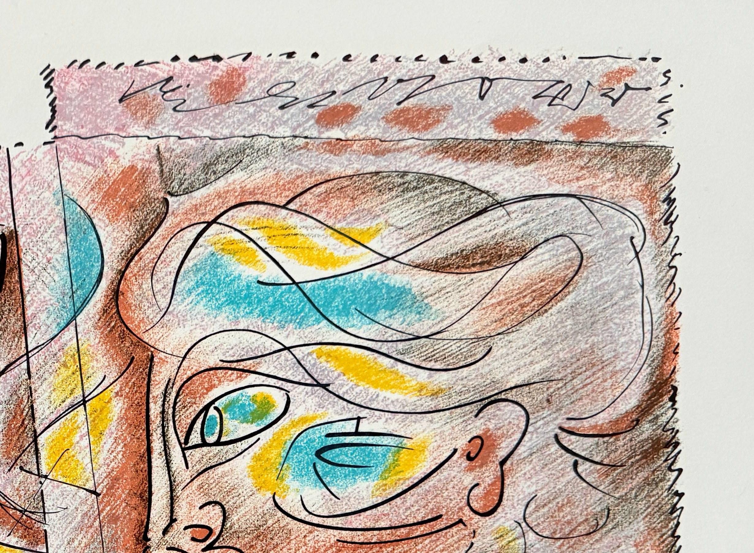La Sibylle et les étoiles - Print Surrealista de André Masson