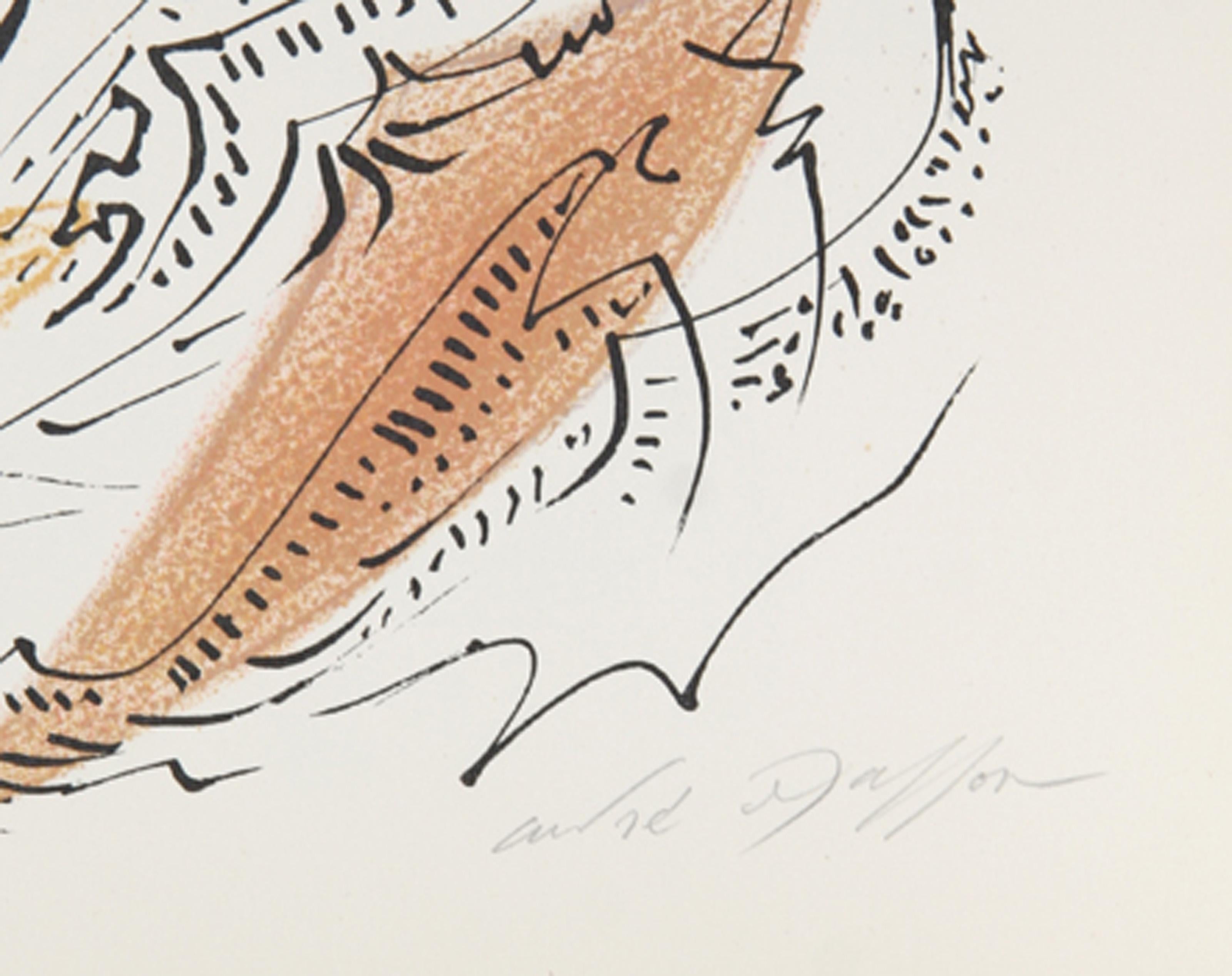 La Venitienne, lithographie surréaliste d'Andre Masson - Print de André Masson
