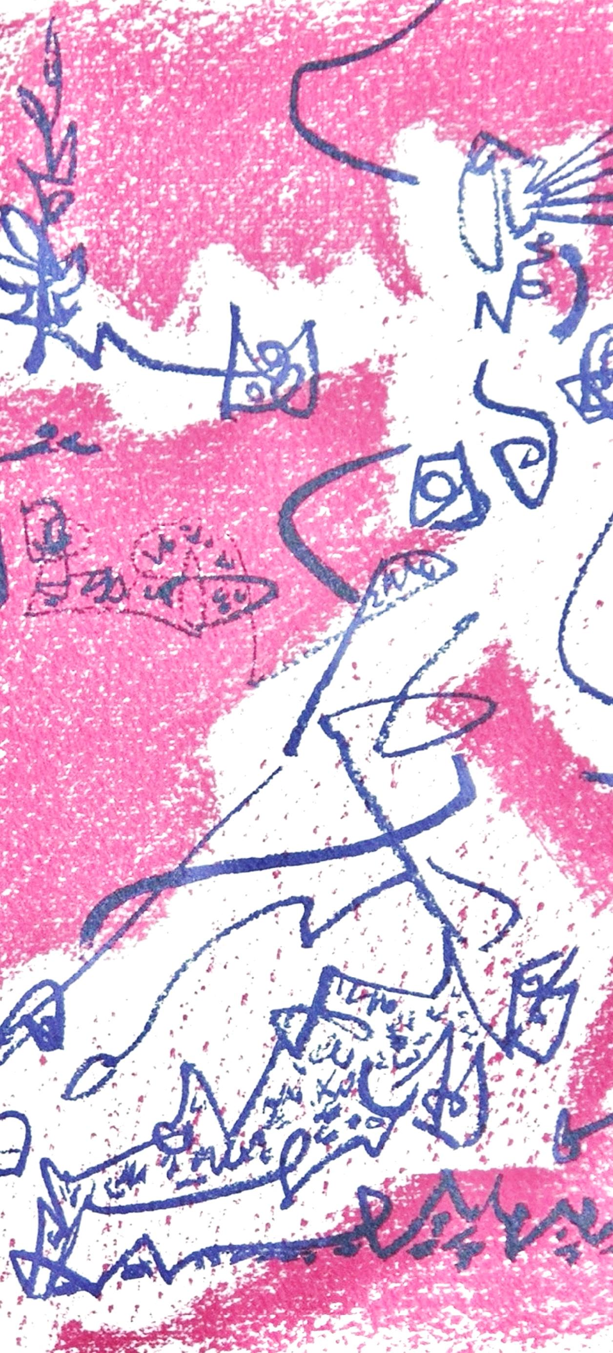 Le départ, Souvenirs et Portraits d'Artistes - Surréalisme Print par André Masson