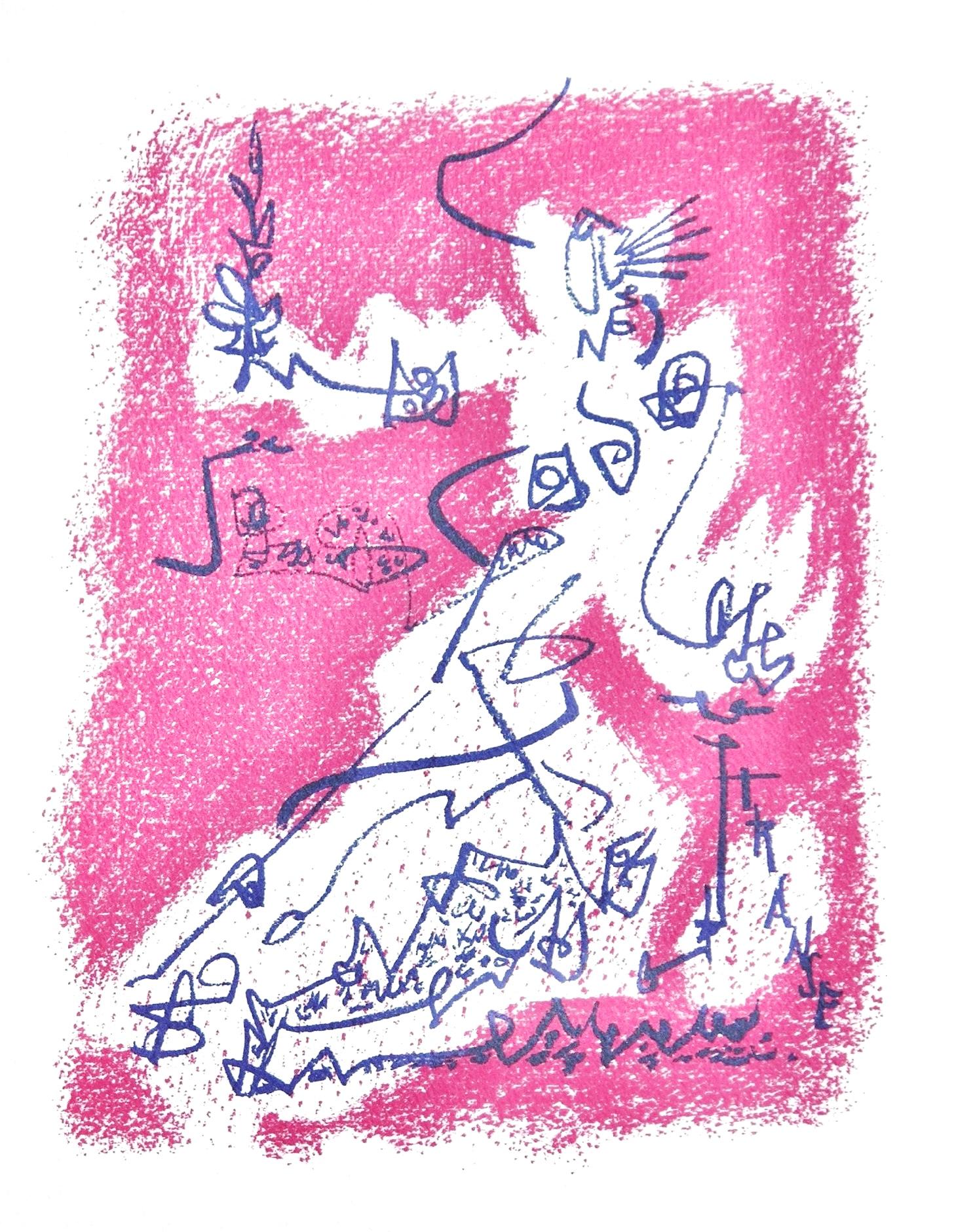 Lithographie sur papier vélin d'Arches. Taille du papier : 12.81 x 9.81 pouces. Inscription : Non signé et non numéroté, tel que publié. Notes : Extrait de l'album Souvenirs et Portraits d'Artistes, 1972. Publié par les Éditions A.C. Mazo et Cie,