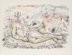 Le Prince Iris, litografia surrealista di Andre Masson