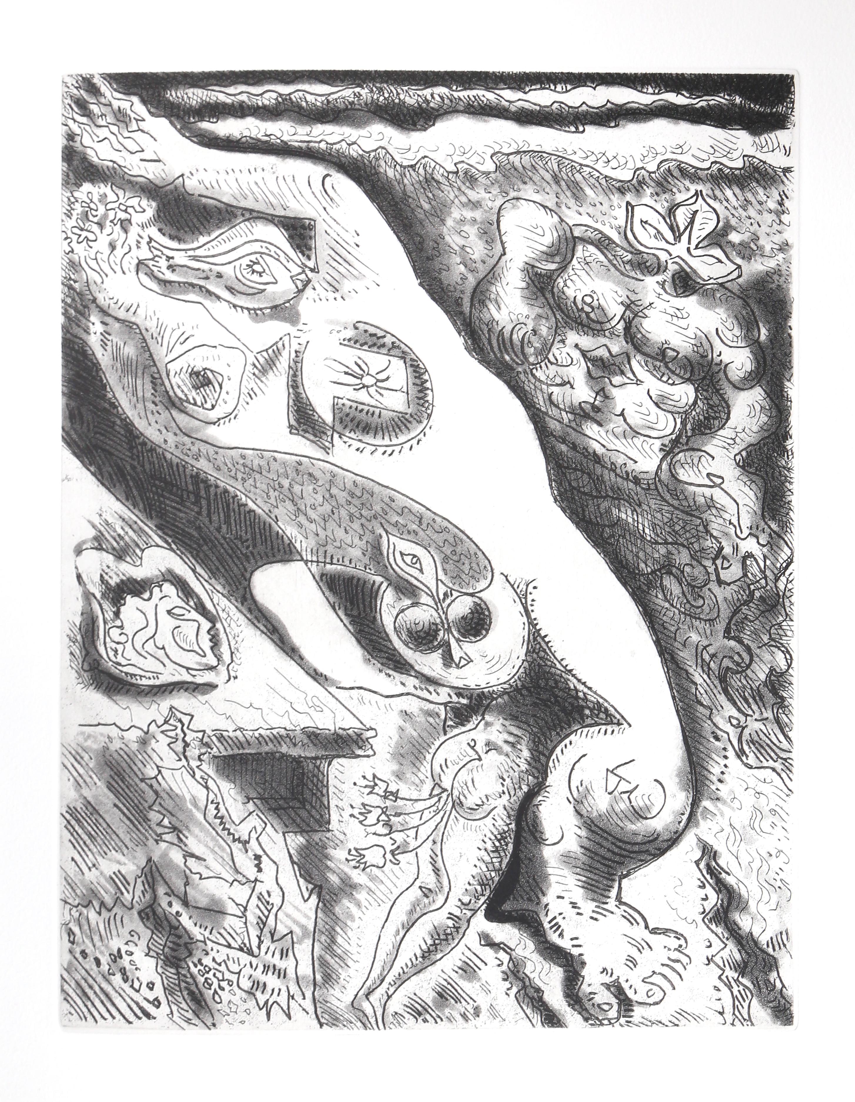 Le Septieme Chant, carpeta de grabados surrealistas de André Masson en venta 2