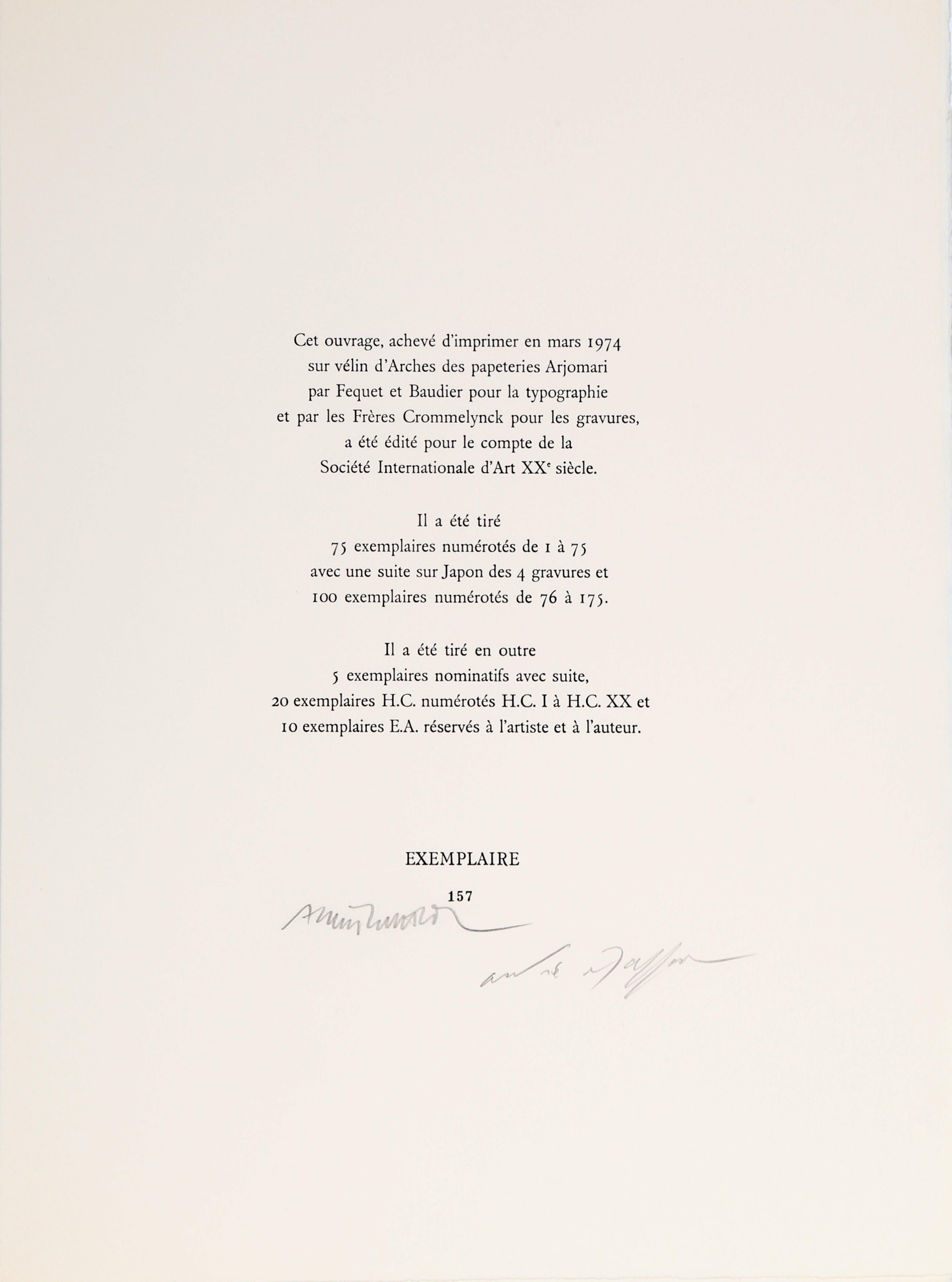 Le Septieme Chant, portfolio de gravures surréalistes d'André Masson en vente 5