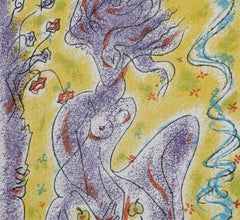 Lea du portfolio Femme, lithographie surréaliste d'Andre Masson
