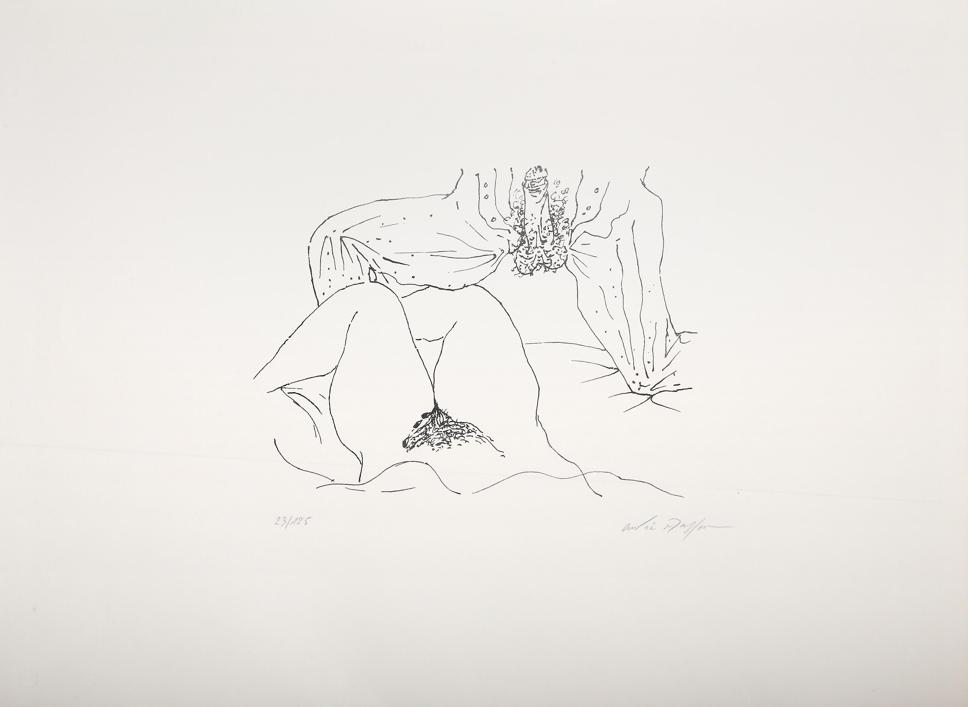 Membres, lithographie surréaliste d'Andre Masson - Surréalisme Print par André Masson