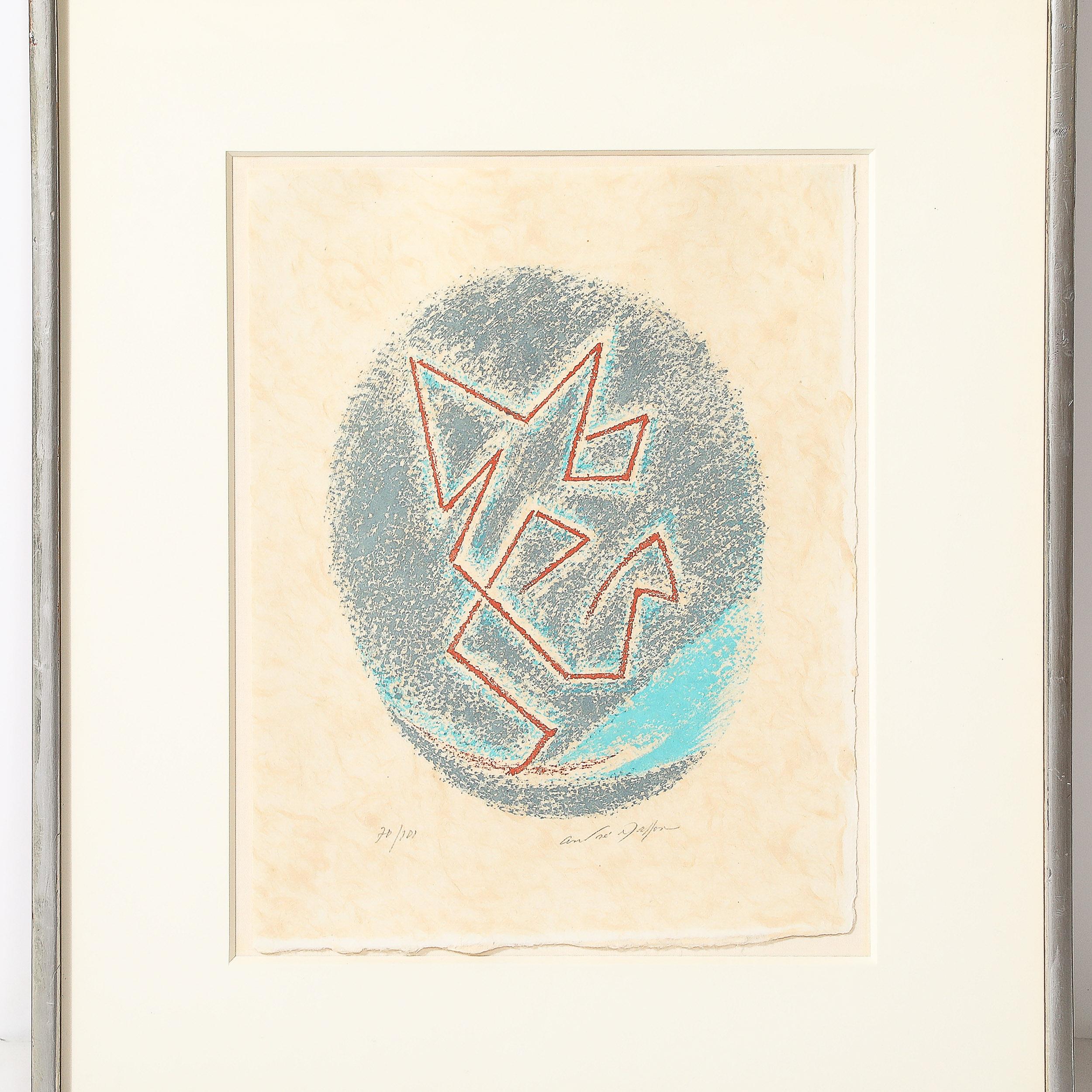Lithograph on Japon Paper by André Masson Edition 70/101 For Sale 2